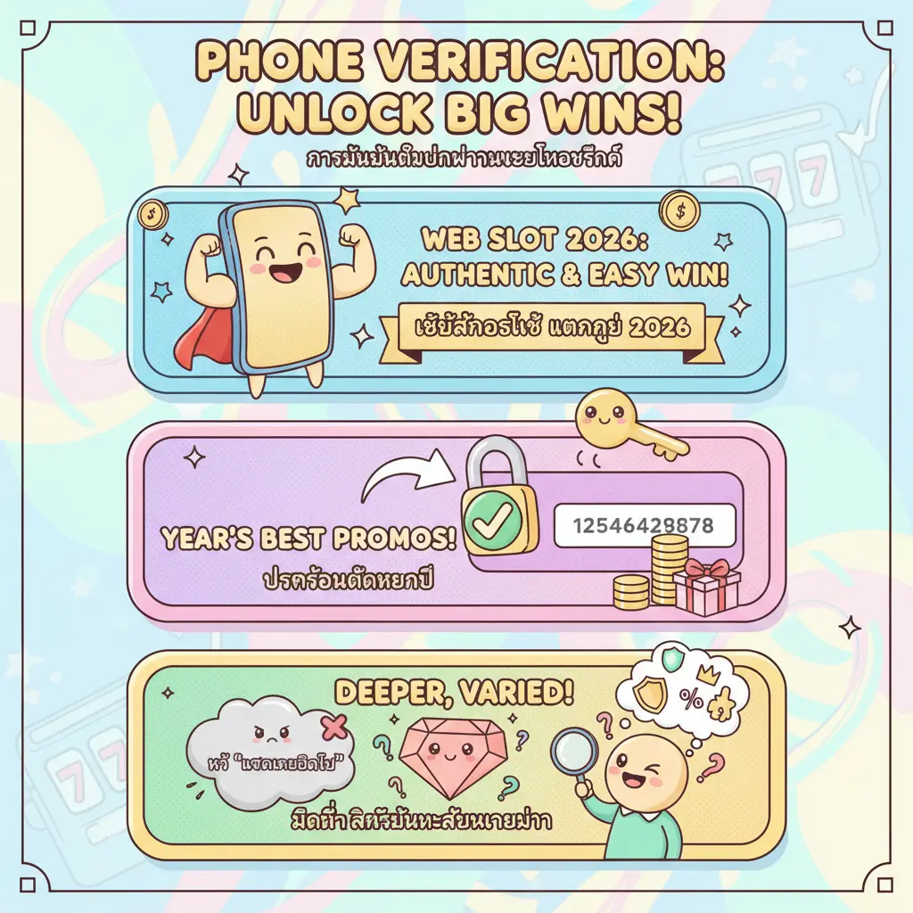 เว็บสล็อตแท้ แตกง่าย - การยืนยันตัวตนผ่านเบอร์โทรศัพท์
