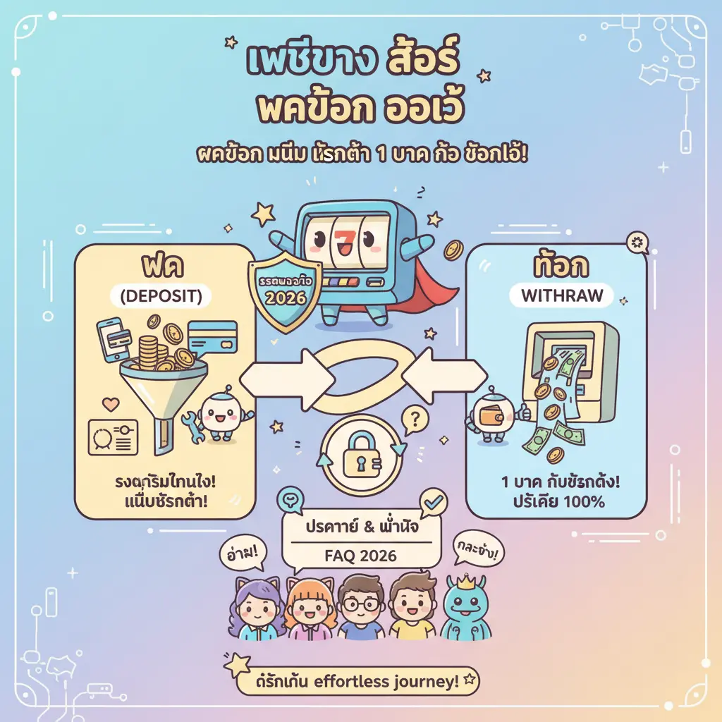 เว็บตรง สล็อต ฝากถอน ไม่มี ขั้นต่ำ 1 บาท ก็ ถอนได้ - ระบบฝากถอนออโต้