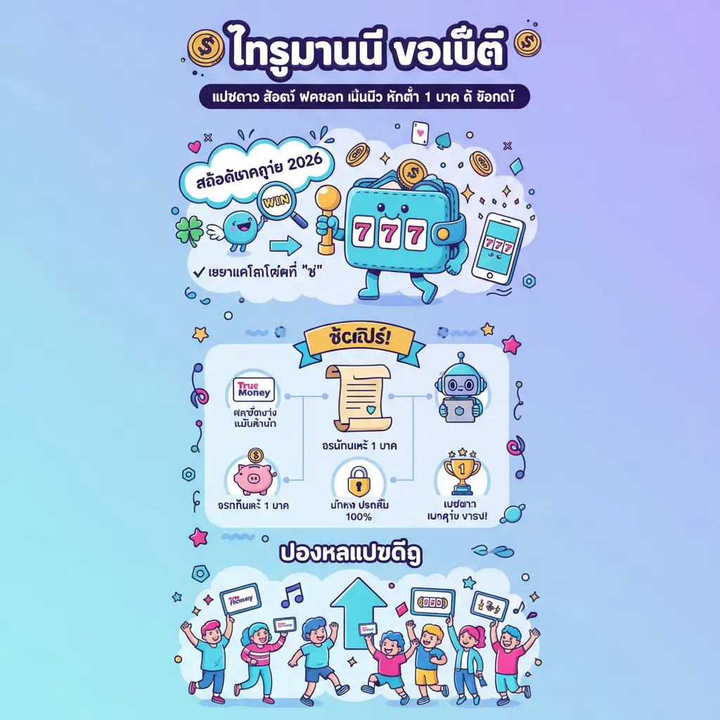 เว็บตรง สล็อต ฝากถอน ไม่มี ขั้นต่ำ 1 บาท ก็ ถอนได้ - True Money Wallet